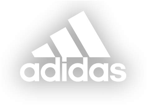 transparent white adidas logo.